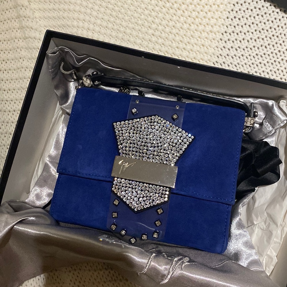 Giuseppe Zanotti 3 ways Suede Leather purse